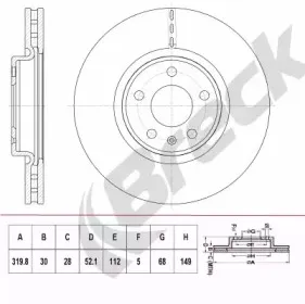 Тормозной диск BRECK купить